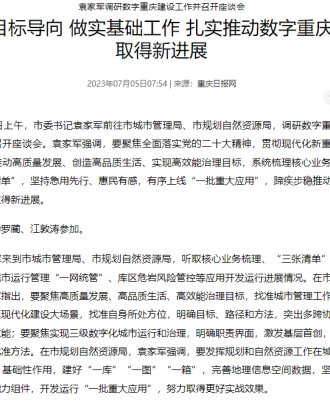 坚持目标导向 做实基础工作 扎实推动数字