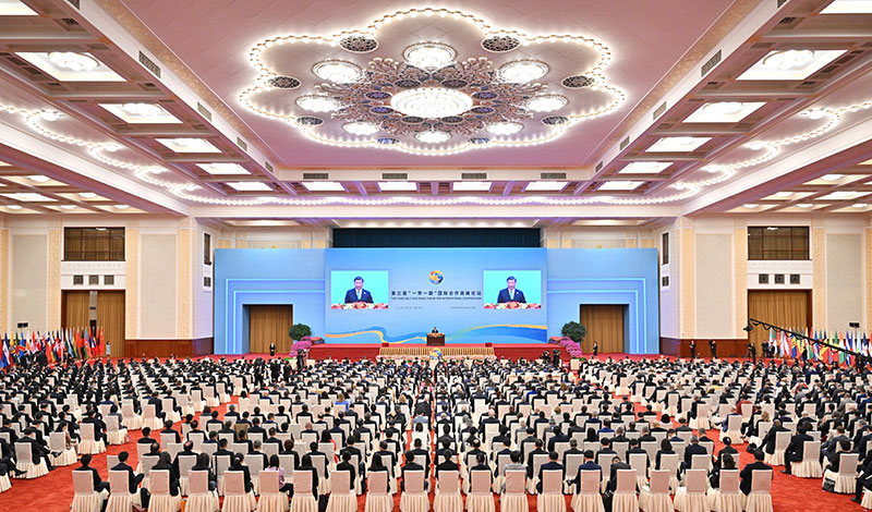 习近平出席第三届“一带一路”国际合作高峰论坛开幕式并发表主旨演讲(图4)