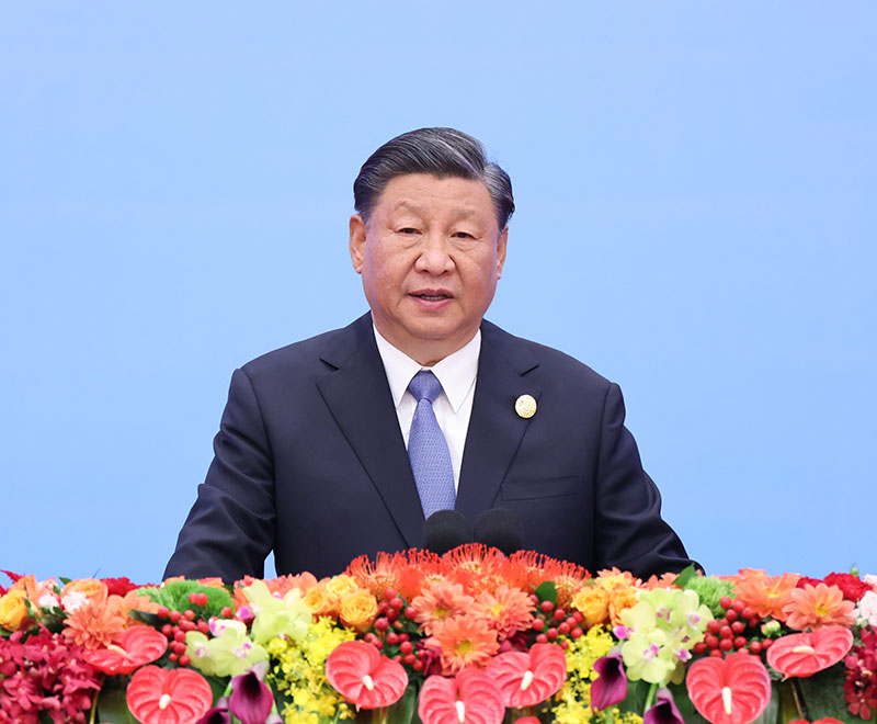 习近平出席第三届“一带一路”国际合作高峰论坛开幕式并发表主旨演讲(图1)
